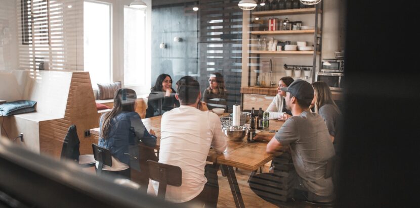 people sitting on chair